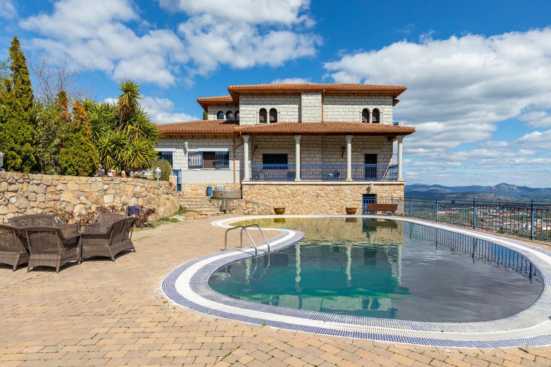 Mansion Con Jacuzzi A 40 Grados, Gran Piscina Y Padel Villa El Tiemblo Buitenkant foto